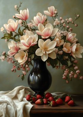 Magnolia Bouquet Still Life