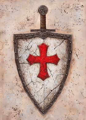 Crusader Shield and Sword