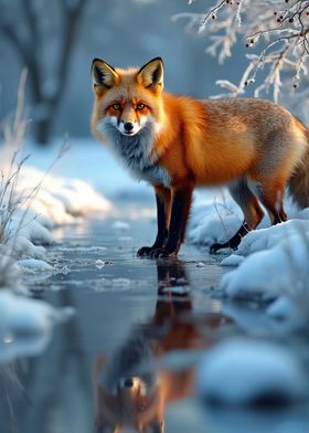 Red Fox in Winter