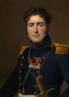 Military Portrait Painting Jacques-Louis David 