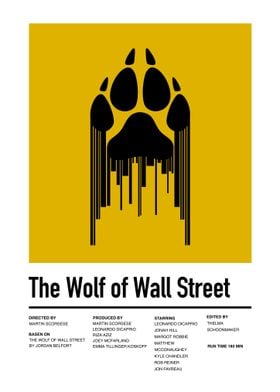 The Wolf of Wall Street Minimalist Poster