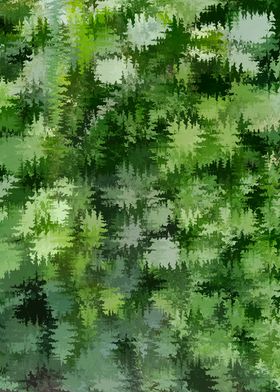 Abstract Green Forest