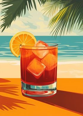 Summer Cocktail on Beach