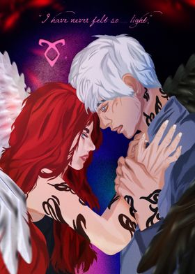 Angel and Demon Embrace