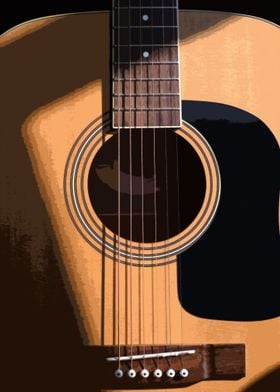 Acoustic Guitar Close-Up