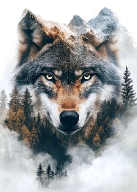 Wolf in the Mountains