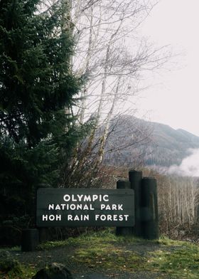 Olympic National Park Sign