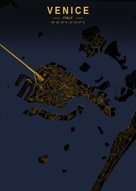 Venice Golden City Map