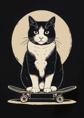 Cool Cat Skateboarding