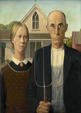 American Gothic Painting