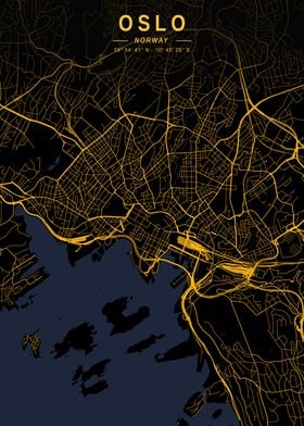 Oslo Golden City Map