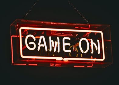 Game On Neon Sign