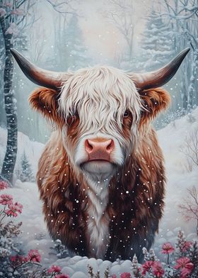 Highland Cow Winter