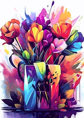 Colorful Tulip Bouquet