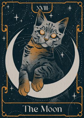 The Moon Tarot Card