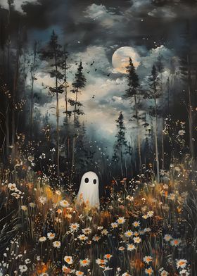 Ghost in the Moonlight Forest