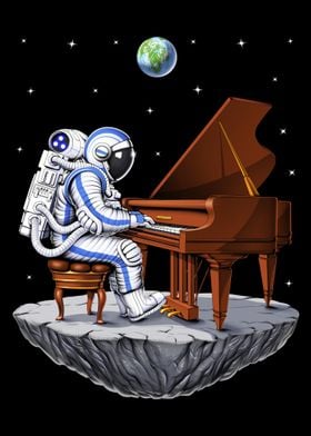 Space Astronaut Pianist