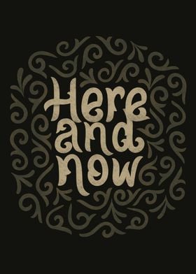 Here and Now Typography