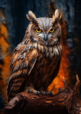 Majestic Owl Portrait