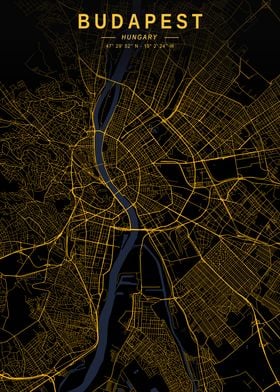 Budapest Golden City Map