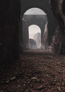 Stone Archway Landscape