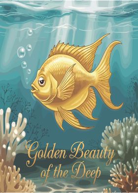 Golden Fish Underwater