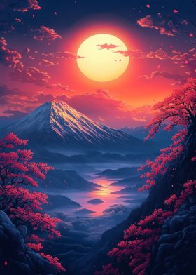 Mount Fuji Sunset