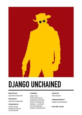 Django Unchained Minimalist Poster