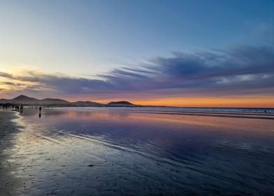 Sunset Famara Beachscape