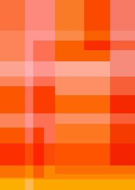 Bold Orange Abstract Grid – Vibrant Geometric Block Pattern