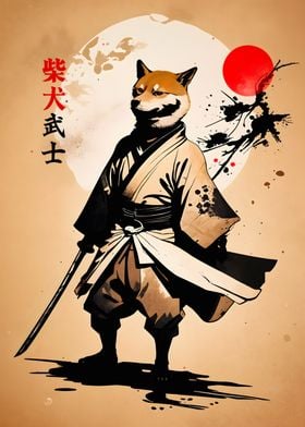 Shiba Inu Samurai