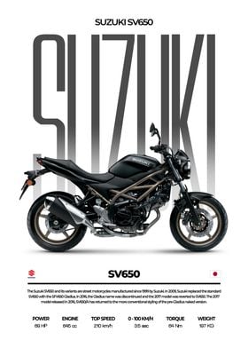 Suzuki SV650 Motorcycle