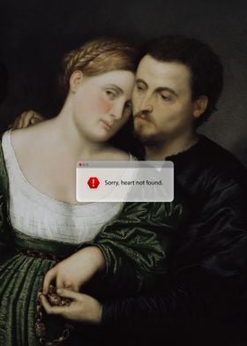 Renaissance Couple with Error Message