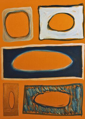 Abstract Orange Shapes