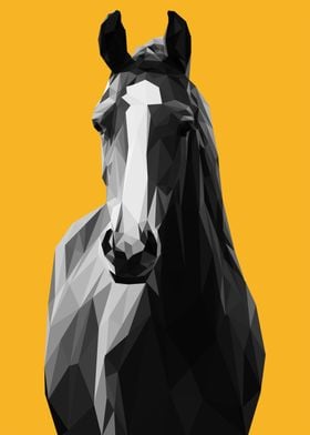 Geometric Horse Portrait