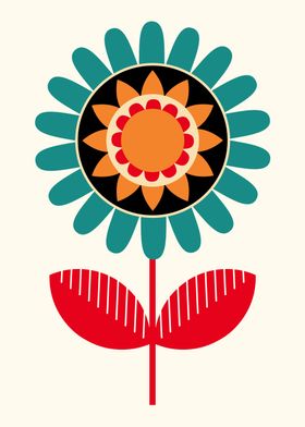 Mid-Century Modern Flower