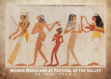 Pharaonic Ancient Egyptian Women Musicians