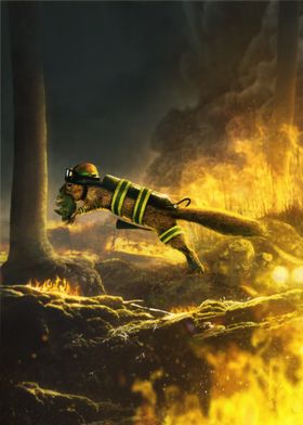 Squirrel Firefighter