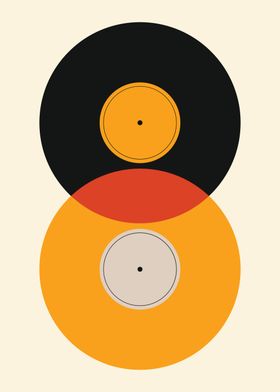 Vinyl Records Minimalist Art