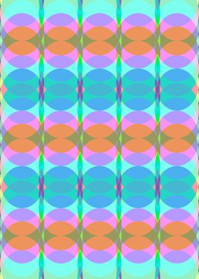 Vibrant Geometric Retro Pastel Pattern – Maximalist Dopamine Decor