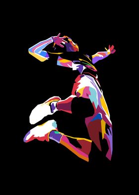 Volleyball Player Silhouette