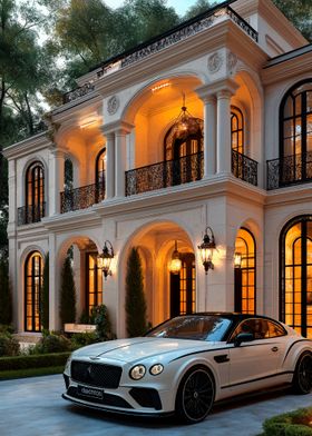 Luxury Mansion with Bentley