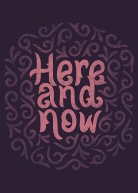 Here and Now Typography version2