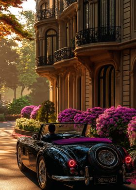 Classic Car in City Setting