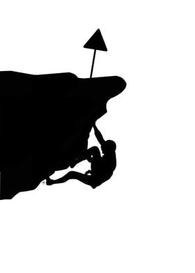 Rock Climbing Silhouette