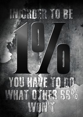 1% Motivation Poster