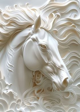 White Horse Head Profile