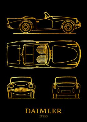 Daimler SP250 Gold