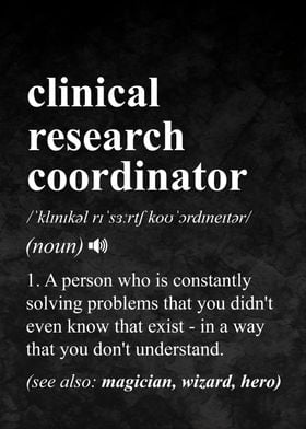 Clinical Research Coordinator Definition