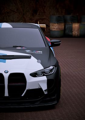 BMW Motorsport Race Car - Front View